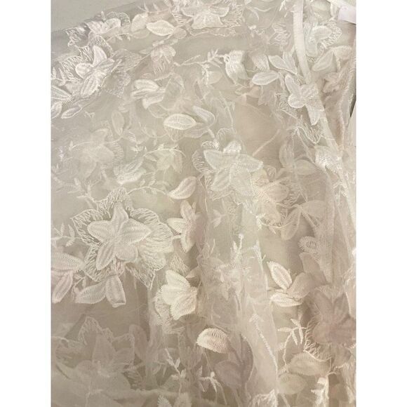 aeom Orna Embroidered Applique Duster White Small NWT - Picture 9 of 9